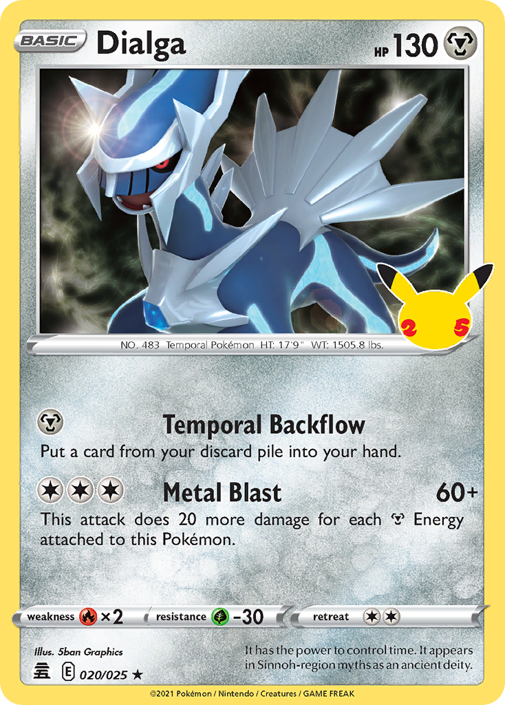 Dialga (20/25) - Celebrations Pokémon Card