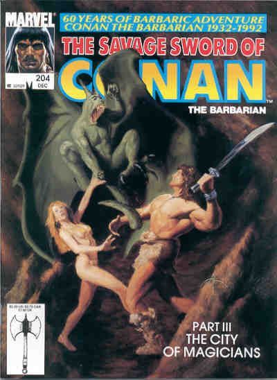 The Savage Sword of Conan #204 Comic
