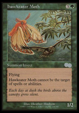 Hawkeater Moth (Urza's Saga) Trading Card