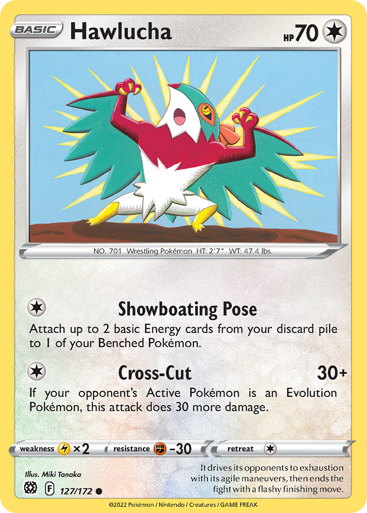 Hawlucha (127/172) - Brilliant Stars Pokémon Card