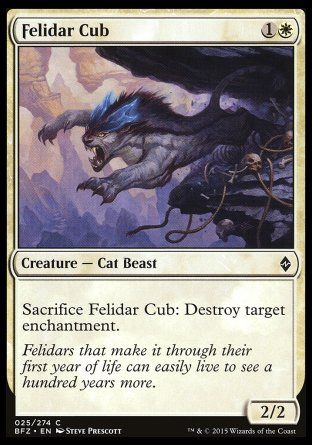 Felidar Cub (Battle for Zendikar) Trading Card