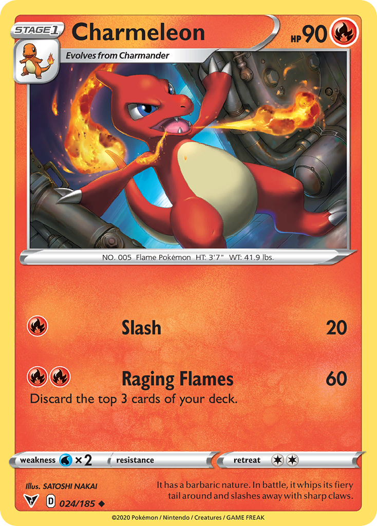 Charmeleon (24/185) - Vivid Voltage Pokémon Card