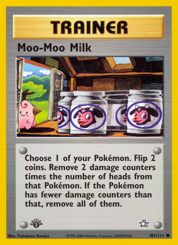 Moo-Moo Milk (Trainer) (101/111) - Neo Genesis Pokémon Card