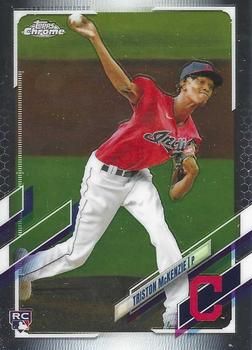 Triston McKenzie 2021 Topps Chrome Baseball #21 Sports Card