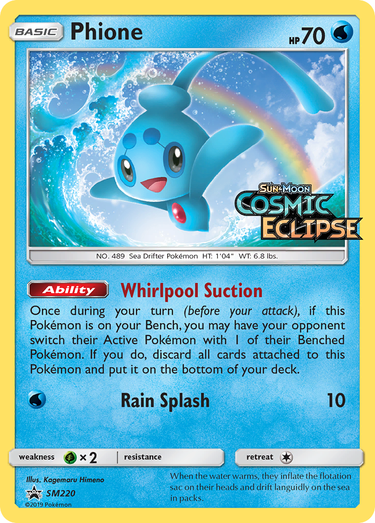 Phione (SM220) - SM Black Star Promos Pokémon Card