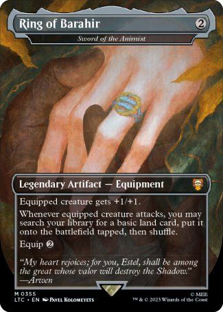 Sword of the Animist (The Lord of the Rings Commander Decks) Trading Card