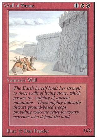 Wall of Stone (Unlimited) Trading Card