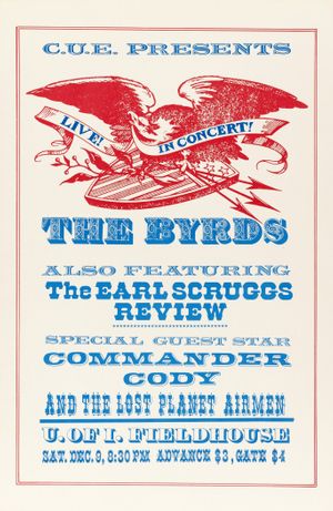 The Byrds & Earl Scruggs University of Iowa Fieldhouse 1972