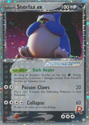 Rocket's Snorlax ex (104/109) - Team Rocket Returns