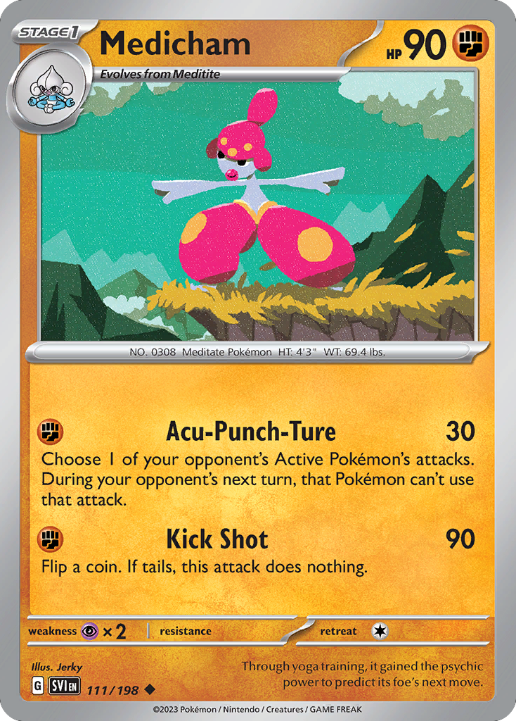 Medicham (111/198) - Scarlet & Violet Pokémon Card