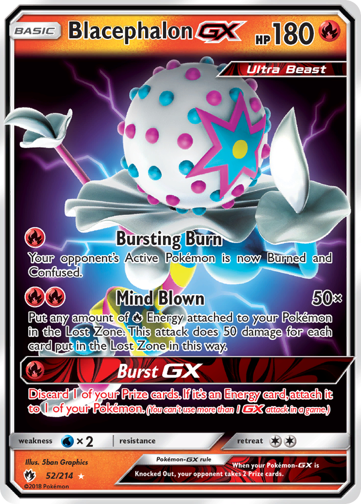 Blacephalon GX (52/214) - Lost Thunder Pokémon Card