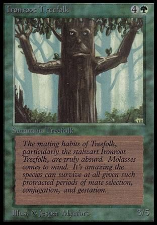 Ironroot Treefolk (Alpha) Trading Card