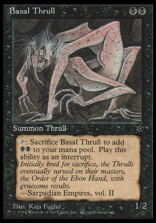 Basal Thrull (Kaja Foglio) (Fallen Empires) Trading Card