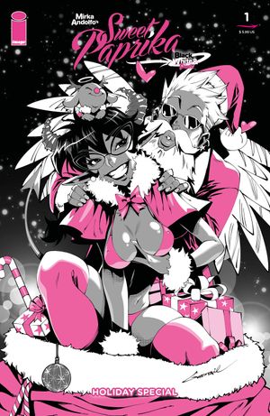 Mirka Andolfo's Sweet Paprika: Black, White, & Pink – Holiday Special #1 (Cvr B Godtail Var)