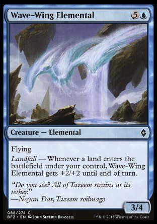 Wave-Wing Elemental (Battle for Zendikar) Trading Card