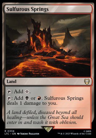 Sulfurous Springs (The Lord of the Rings Commander Decks) Trading Card