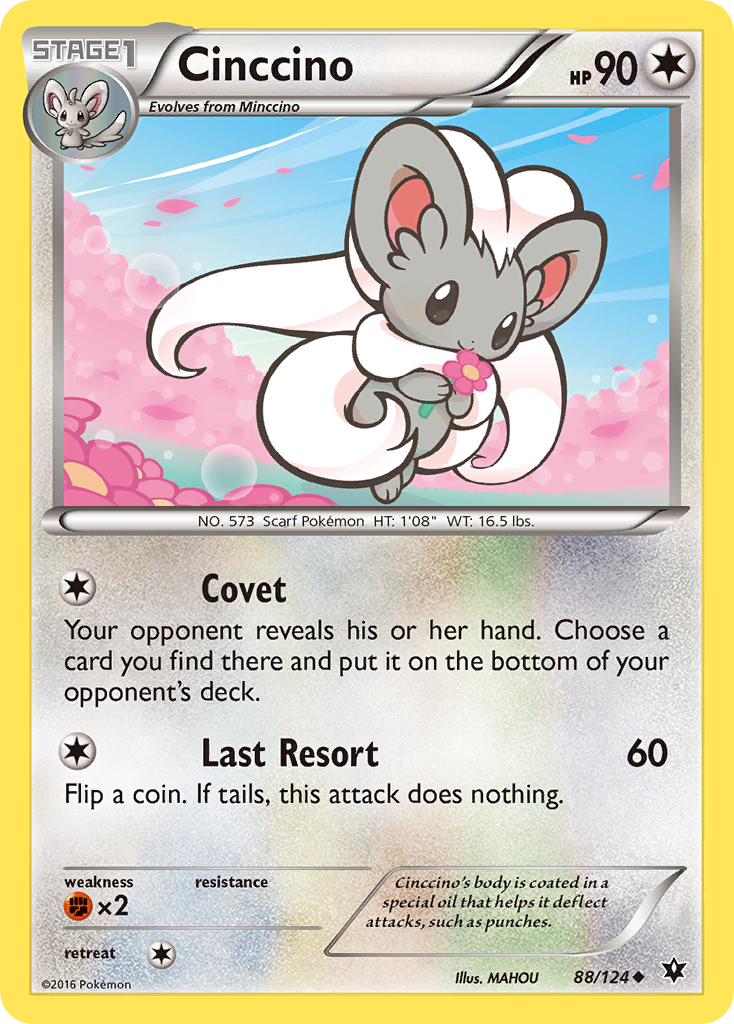 Cinccino (88/124) - Fates Collide Pokémon Card