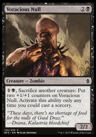 Voracious Null (Battle for Zendikar) Trading Card