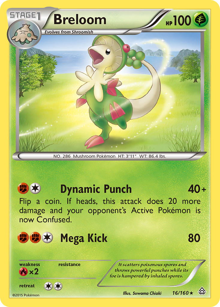 Breloom (16/160) - Primal Clash Pokémon Card