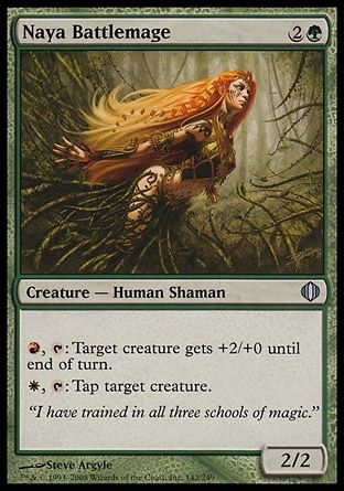 Naya Battlemage (Shards of Alara) Trading Card