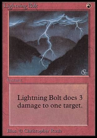 Lightning Bolt (Beta) Trading Card