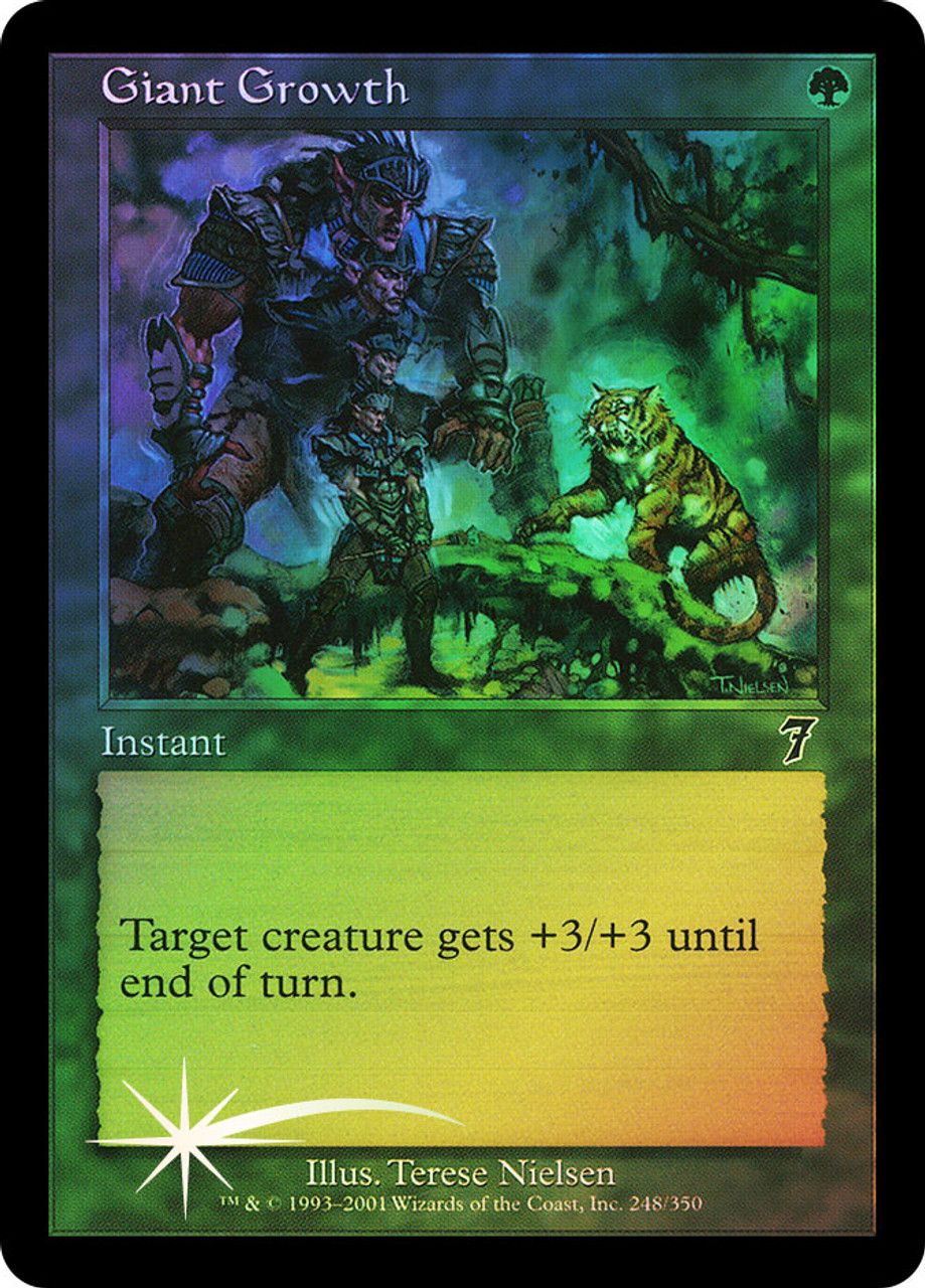 Giant Growth (7th Edition - Foil) Trading Card