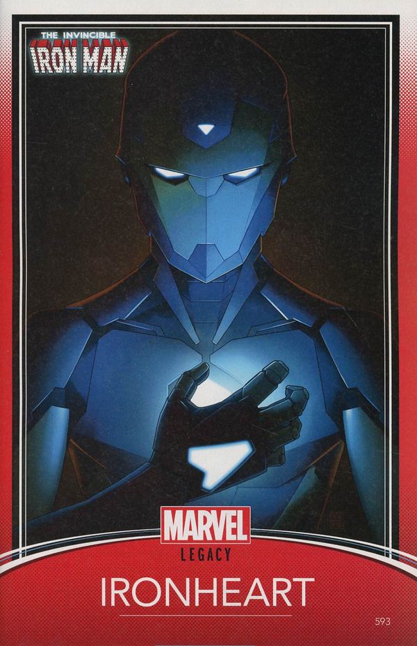 Invincible Iron Man #593 (Trading Card Variant Leg)