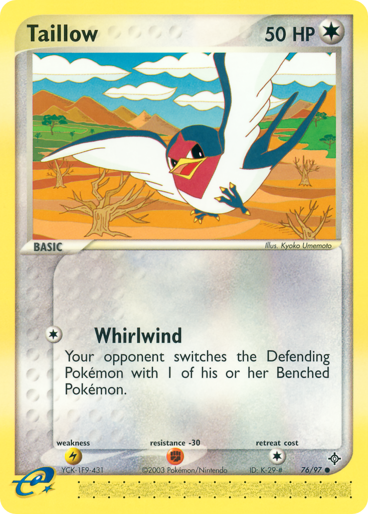 Taillow (76/97) - Dragon Pokémon Card