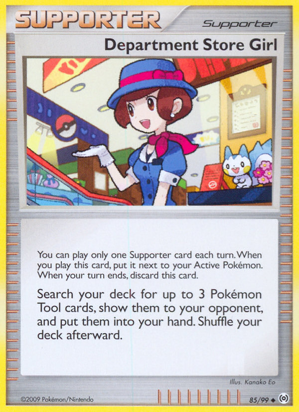 Department Store Girl (Trainer: Supporter) (85/99) - Arceus Pokémon Card