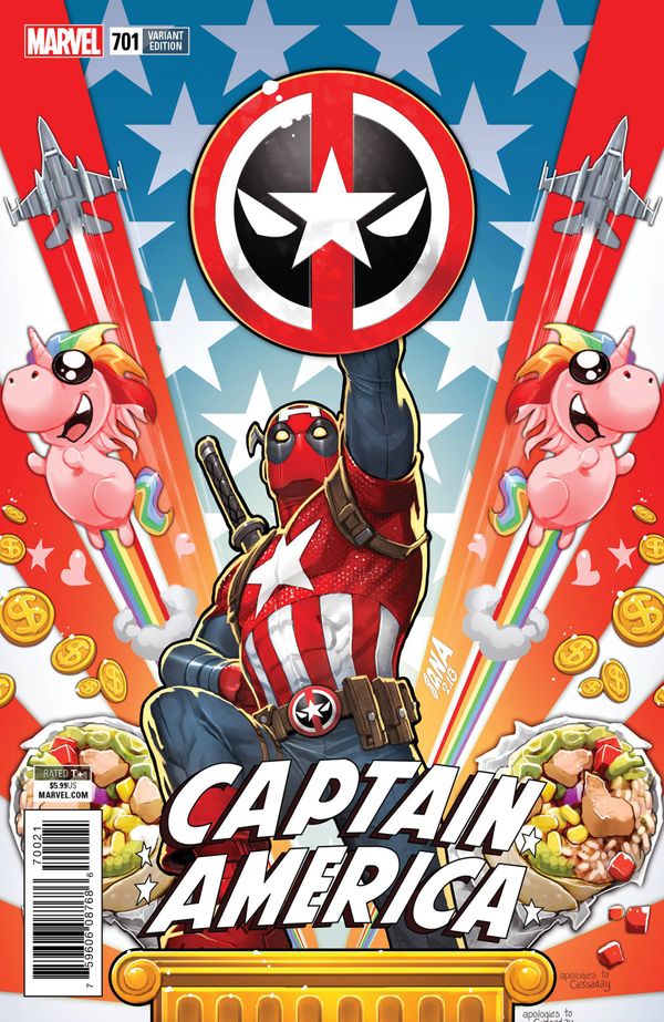 Captain America #701 (Nakayama Deadpool Variant)