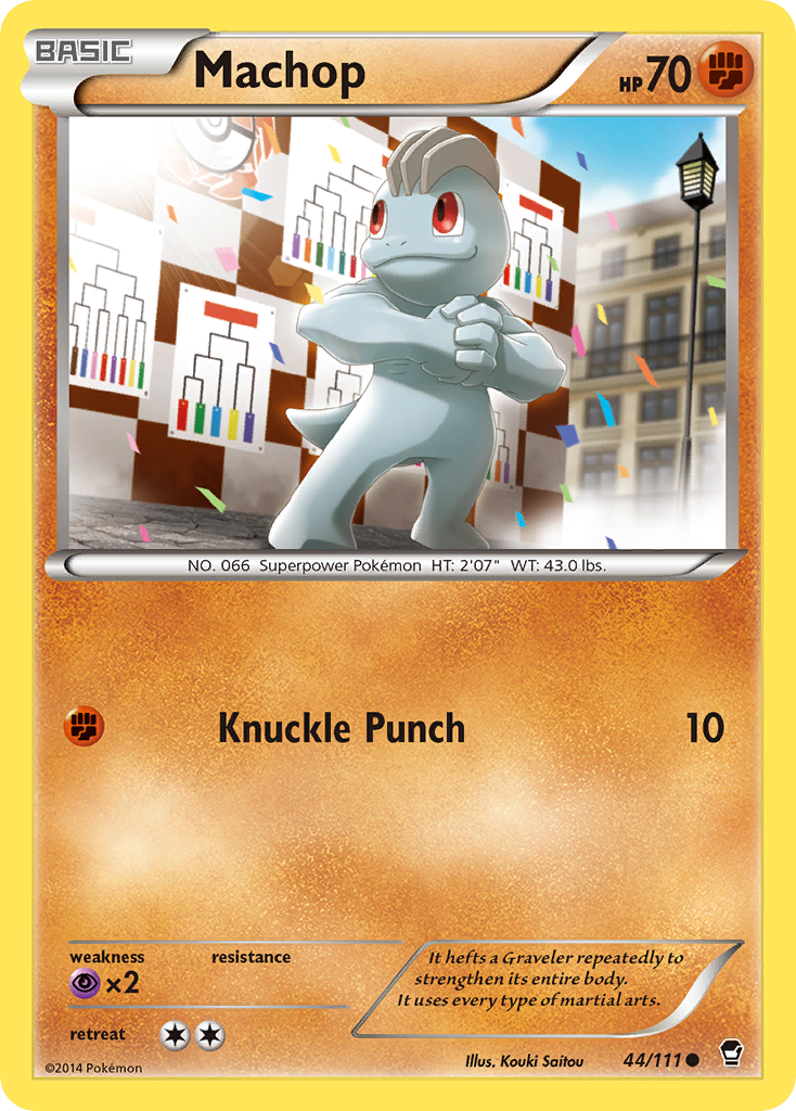 Machop (44/111) - Furious Fists Pokémon Card