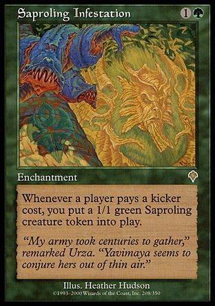 Saproling Infestation (Invasion) Trading Card