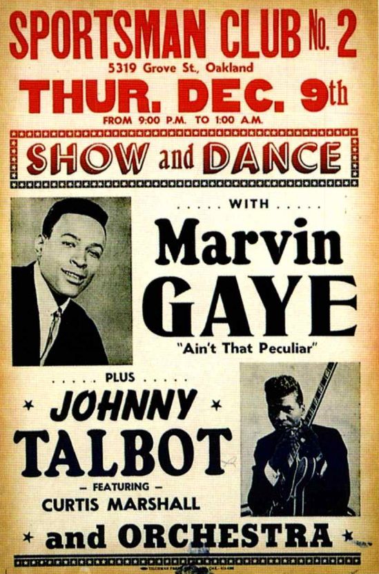 AOR-1.61 Marvin Gaye Sportsman Club 1965 Concert Poster