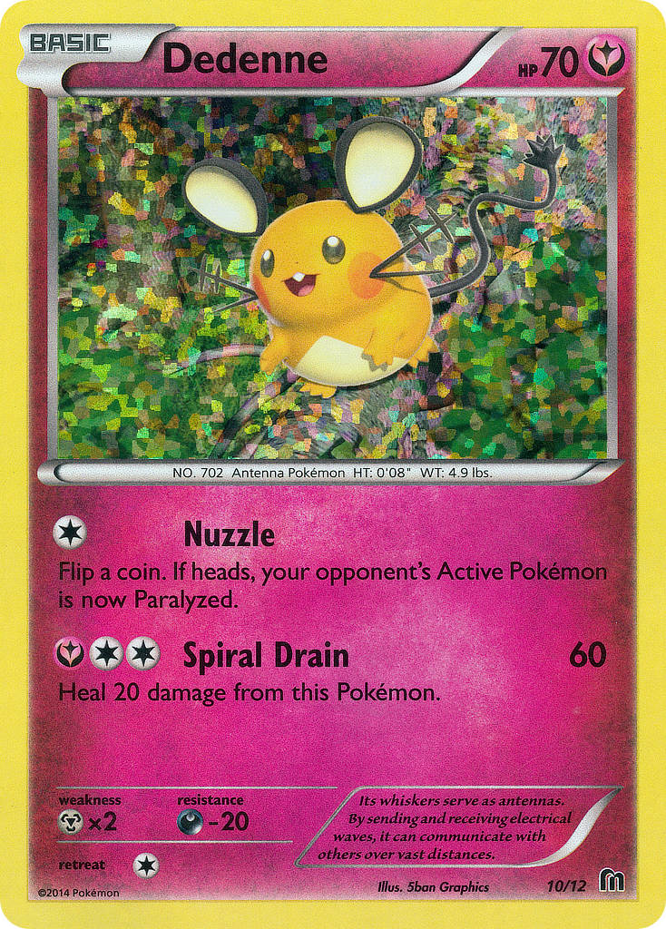 Dedenne (10/12) - McDonald's Collection 2016 Pokémon Card