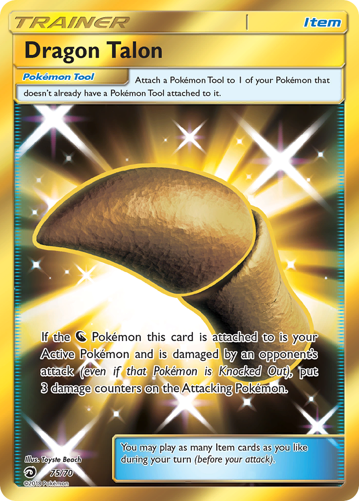 Dragon Talon (Trainer: Pokémon Tool) (75/70) - Dragon Majesty Pokémon Card