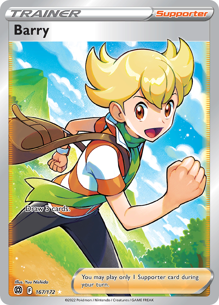 Barry (Trainer: Supporter) (167/172) - Brilliant Stars Pokémon Card