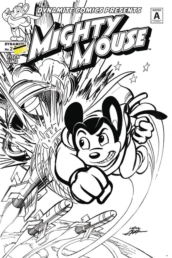 Mighty Mouse #2 (Cover C 10 Copy Adams B&w Cover)