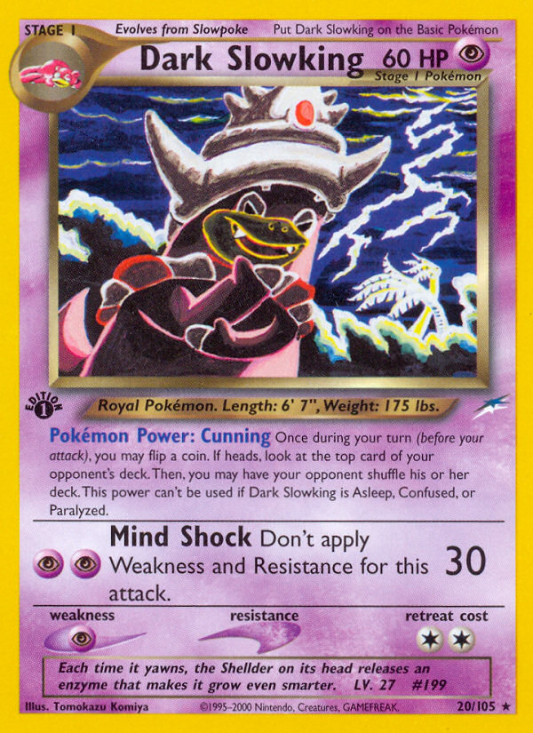 Dark Slowking (20/105) - Neo Destiny Pokémon Card