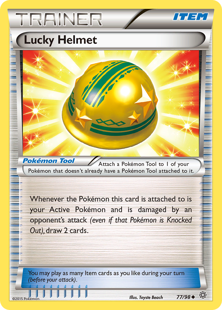 Lucky Helmet (Trainer: Pokémon Tool) (77/98) - Ancient Origins Pokémon Card