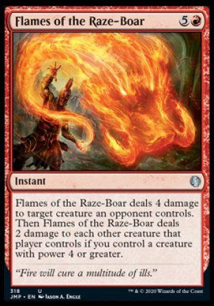 Flames of the Raze-Boar (Jumpstart) Trading Card