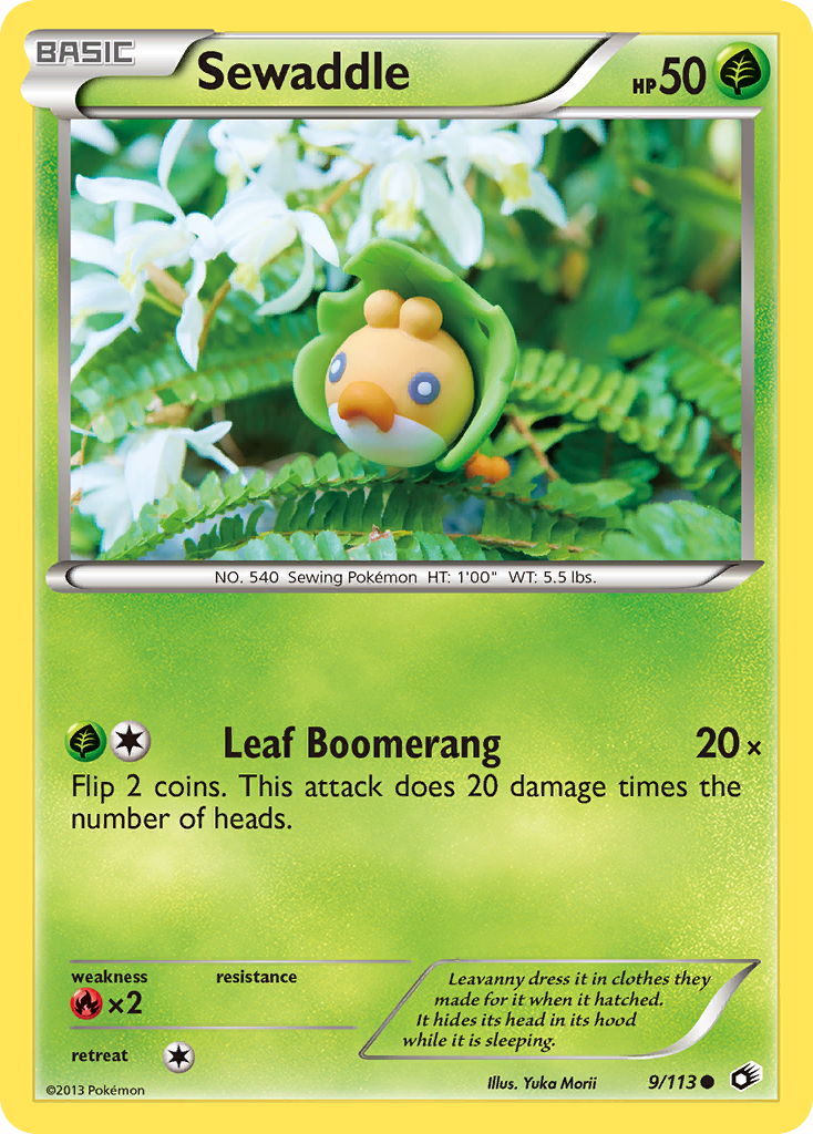 Sewaddle (9/113) - Legendary Treasures Pokémon Card