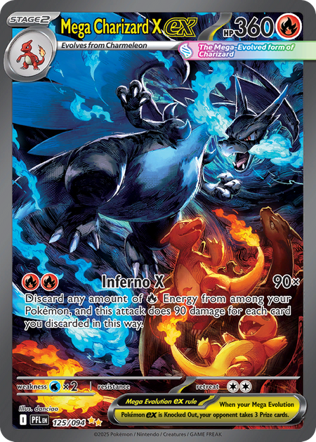 Mega Charizard X ex (125/94) - Phantasmal Flames