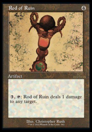 Rod of Ruin (Magic 30th Anniversary Edition - Old Frame) Trading Card