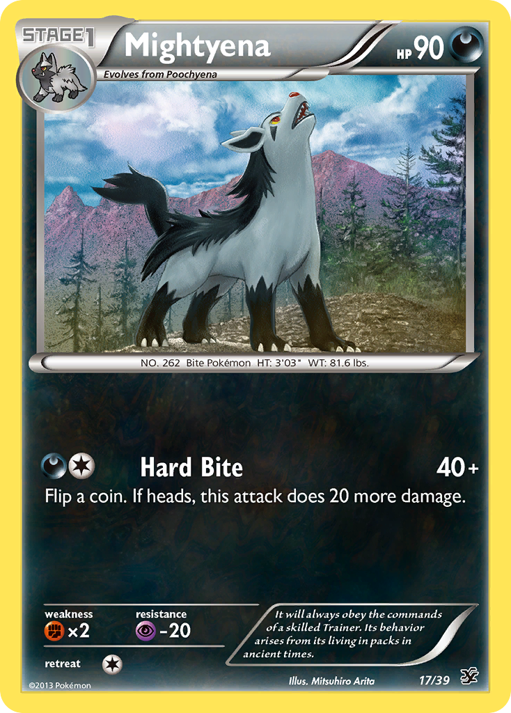 Mightyena (17/39) - Kalos Starter Set Pokémon Card