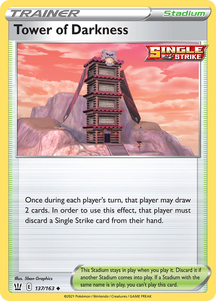 Tower of Darkness (Trainer: Stadium) (137/163) - Battle Styles Pokémon Card