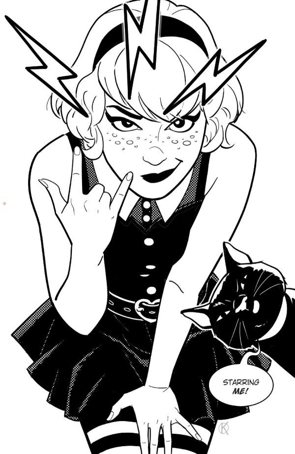 Sabrina the Teenage Witch #1 (Cover L 1:250 Kano Black & White Virgin Variant) Comic