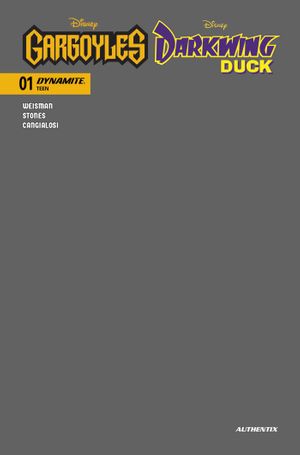 Gargoyles Darkwing Duck #1 (Cvr N Gargoyle Grey Blank Authentix Foc Bonus Var)