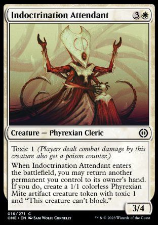 Indoctrination Attendant (Phyrexia: All Will Be One) Trading Card