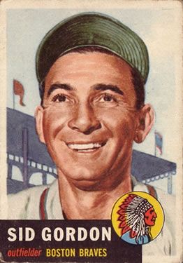 Sid Gordon 1953 Topps #117 Sports Card