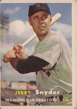 Jerry Snyder 1957 Topps #22 Sports Card